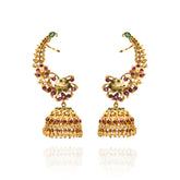 Swati Antique Temple Cuff Earrings - The Pashm